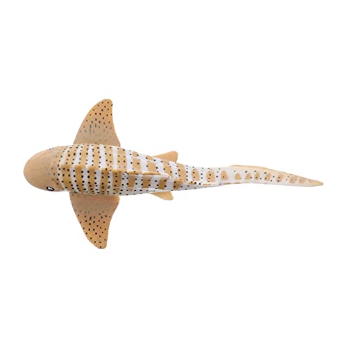 TOBBOMEY Realistisches Zebrahai Modell für Tierfigur Kreativität und Lernspiel Meeresleben für Outdoor Strandpool und Meereswelt Themenparty Dekoration von TOBBOMEY