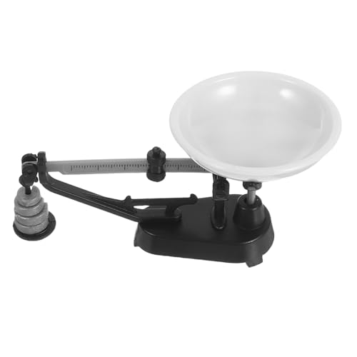 TOBBOMEY Retro Miniatur Puppenhaus Zubehör Vintage Mechanische Balance Kompakt und Tragbar für Puppenhaus Küche Dekoration Schwarz von TOBBOMEY