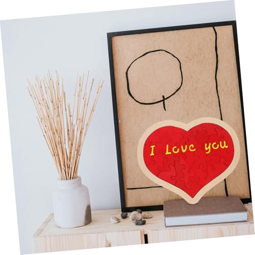 TOBBOMEY Romantisches Holzherz Puzzle Großes Rotes Herz Dekoratives Hochzeits und Valentinstagsgeschenk Handgefertigtes Liebespuzzle Partydekoration Fördert Geschicklichkeit TOBBOMEY Romantisches Holzherz Puzzle Großes Rotes Herz Dekoratives Hochzeits und Valentinstagsgeschenk Handgefertigtes Liebespuzzle Partydekoration Fördert Geschicklichkeit von TOBBOMEY