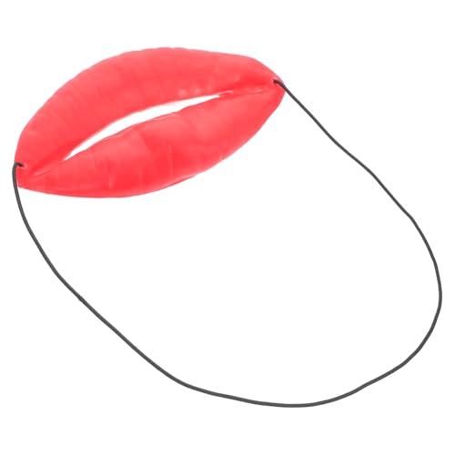 TOBBOMEY Rote Lippen Requisiten Hochzeit Prank Accessoire für Trauzeugen mit Schwarzem Lustiges Mund Cosplay Partydekoration für Tagesspaß und Interaktives Spiel TOBBOMEY Rote Lippen Requisiten Hochzeit Prank Accessoire für Trauzeugen mit Schwarzem Lustiges Mund Cosplay Partydekoration für Tagesspaß und Interaktives Spiel von TOBBOMEY