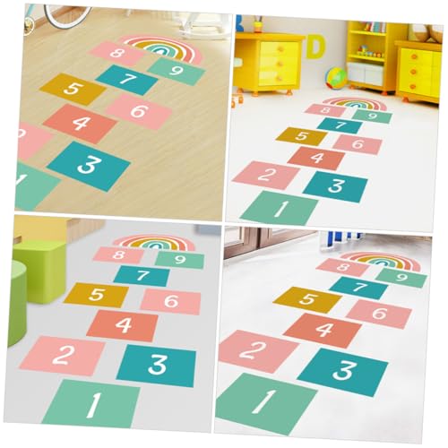 TOBBOMEY Selbstklebende Abnehmbare Cartoon Bodenaufkleber mit Zahlenmuster für Spielzimmer Kindergarten und Flur Spiel und Lernbodensticker TOBBOMEY Selbstklebende Abnehmbare Cartoon Bodenaufkleber mit Zahlenmuster für Spielzimmer Kindergarten und Flur Spiel und Lernbodensticker von TOBBOMEY