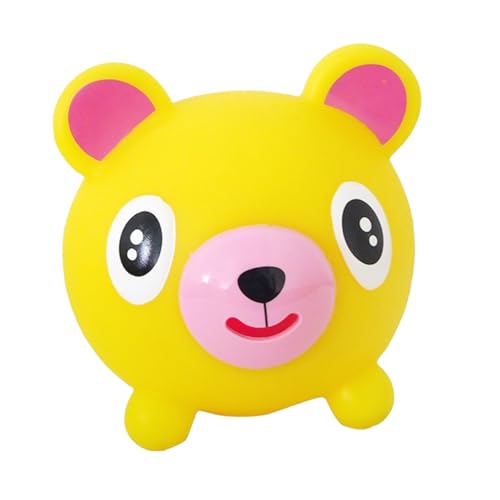 TOBBOMEY Sensorisches Quietschspielzeug Quetschspielzeug Stressabbau Niedlicher Gelber Bär aus PVC Flexibel und Sicher zur Angst Drucklinderung TOBBOMEY Sensorisches Quietschspielzeug Quetschspielzeug Stressabbau Niedlicher Gelber Bär aus PVC Flexibel und Sicher zur Angst Drucklinderung von TOBBOMEY