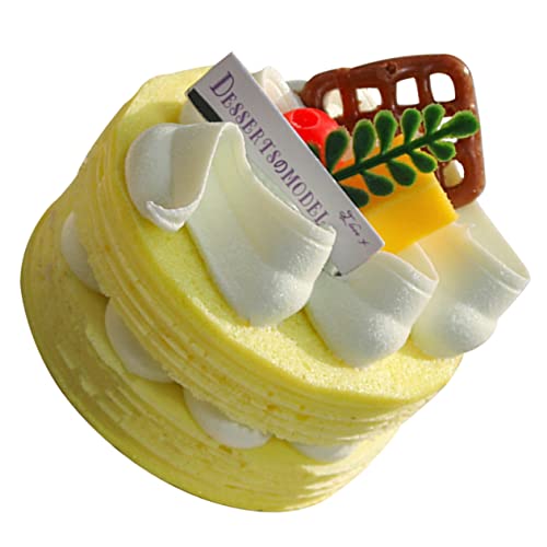 TOBBOMEY Simulation Kuchen Schokoladenkuchen Kuchen-Requisite Anzeige Künstliche Lebensmittel-Requisiten House Decoration Party Decoration künstliche Kuchen Prop Hausbedarf Pu Yellow TOBBOMEY Simulation Kuchen Schokoladenkuchen Kuchen-Requisite Anzeige Künstliche Lebensmittel-Requisiten House Decoration Party Decoration künstliche Kuchen Prop Hausbedarf Pu Yellow von TOBBOMEY