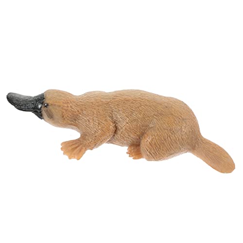 TOBBOMEY Simuliertes Schnabeltier Simulation von Tierfiguren Tiermodell Tierskulptur Miniatur-Tierfiguren für kinderspielzeug Miniatur-Tierstatue Tierfiguren Plastik von TOBBOMEY