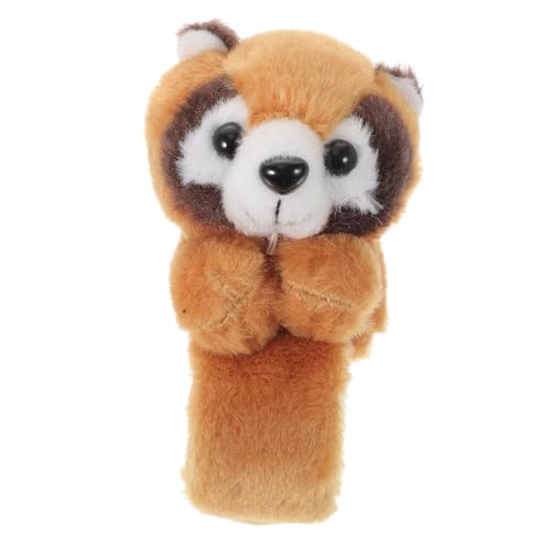 TOBBOMEY Slap Armband Plüsch Waschbär Motiv Weiches Schnapparmband für Jungen und Mädchen Leichtes Stofftier Handgelenksband für Halloween Geburtstagsfeier und Tierparty von TOBBOMEY