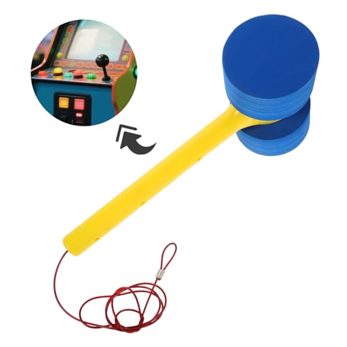 TOBBOMEY Spielzeughammer für Ergonomischer Kunststoffklöppel Langlebig und Bunt Komfortabler Griff Interaktives Pochspielzubehör für Maulwurfspiel zu Hause und Spielzimmer von TOBBOMEY