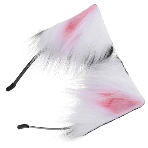 TOBBOMEY Stirnband Cosplay Zubehör Cartoon Katzenohr Haarband Katzenkostüm Zubehör Party Kopfschmuck Katzenohr Haarreifen Kopfbedeckung Für Ohren Kopfbedeckung Katzenohren Haarreifen von TOBBOMEY