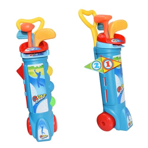 TOBBOMEY Teiliges Golf Sport und Fitnessspielzeug für Drinnen und Draußen Buntes Übungsspielzeug für Eltern Junge Mädchen Spaß Inklusive Schläger Bälle Fahnen und Zufällige Zufällige Farbe von TOBBOMEY
