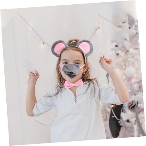 TOBBOMEY Teiliges Maus Kostüm Set mit Grauem Tüllrock Weichem Ohren Stirnband Schleife und Nasen Requisite Bequemes Kostüm Zubehör für Fasching Halloween Karneval und Mottopartys TOBBOMEY Teiliges Maus Kostüm Set mit Grauem Tüllrock Weichem Ohren Stirnband Schleife und Nasen Requisite Bequemes Kostüm Zubehör für Fasching Halloween Karneval und Mottopartys von TOBBOMEY