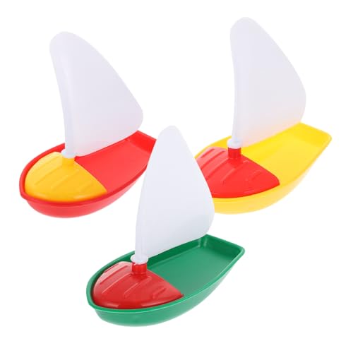 TOBBOMEY Teiliges Mini Segelboot aus Kunststoff Schwimmend Sicher für Buntes Badeboot für Jungen und Mädchen Pädagogisches Wasserspielzeug für Badewanne und Pool Zufällige Zufällige Farbe von TOBBOMEY