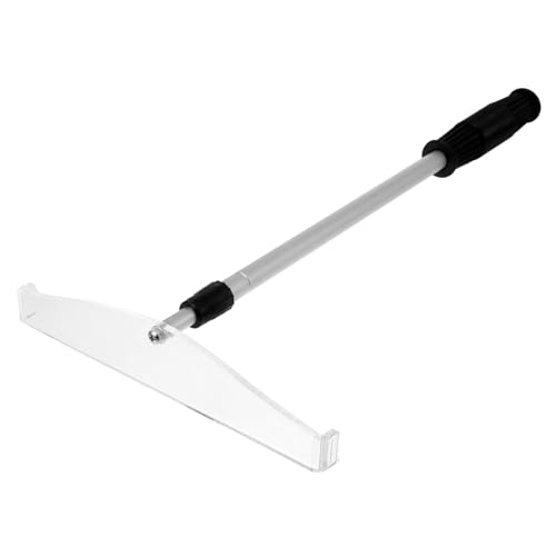 TOBBOMEY Teleskopischer Poker Chip Sammler Rake aus Metall Praktischer Chipsammler für Heimspiele und Kartenzimmer Komfortabler Tragbarer Game Chip Collector Silberfarbener Poker Zubehör von TOBBOMEY