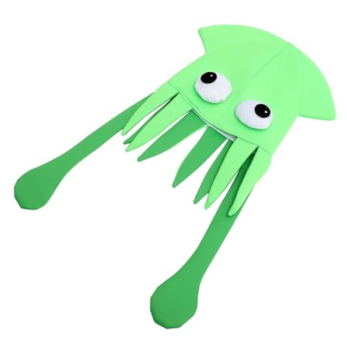 TOBBOMEY Octopus Muster Kopfschmuck Cartoon Hut Für Kinder Party Kopfschmuck Foto Requisiten Cosplay von TOBBOMEY
