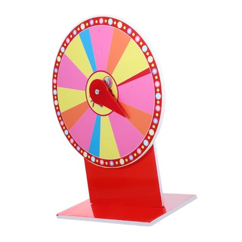 TOBBOMEY Tisch Dreh mit Farbigen LEDs Beschreibbar DIY für Party Karneval Gewinnspiele Multifunktionales Losrad für Raffles und Spielspaß TOBBOMEY Tisch Dreh mit Farbigen LEDs Beschreibbar DIY für Party Karneval Gewinnspiele Multifunktionales Losrad für Raffles und Spielspaß von TOBBOMEY