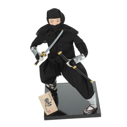 TOBBOMEY Traditionelle Japanische Dekorative Puppe Handgefertigte Samurai-Ninja Figur Für Stilvolle Raumgestaltung Im Wohnzimmer Schlafzimmer Oder Büro Einzigartige Heimdekoration Und von TOBBOMEY