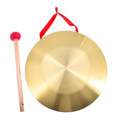 TOBBOMEY Tragbarer Kupfer Gong mit Schlägel Handheld Percussion Instrument Klarer Klang Langlebig für Party Eröffnung Basketball Spiel Geschenk und Dekoration TOBBOMEY Tragbarer Kupfer Gong mit Schlägel Handheld Percussion Instrument Klarer Klang Langlebig für Party Eröffnung Basketball Spiel Geschenk und Dekoration von TOBBOMEY