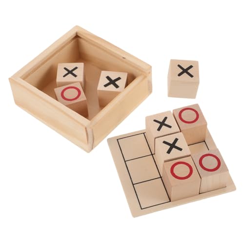 TOBBOMEY Tragbares Holz Spiel für Edukatives Brettspiel mit Aufbewahrungsbox Fördert Logisches für Reisen Familienfeiern und Interaktives von TOBBOMEY
