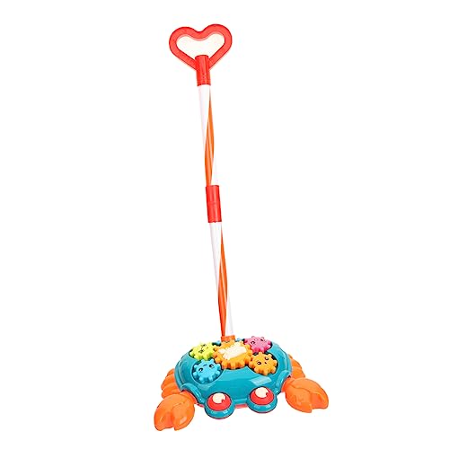 TOBBOMEY Trolley- Säuglingsspielzeug Spielzeuge, die dem beim Laufen helfen Push-Pull-Walker für Kleinkinder Lauflernhilfe für Babys Push - schieben Plastik von TOBBOMEY