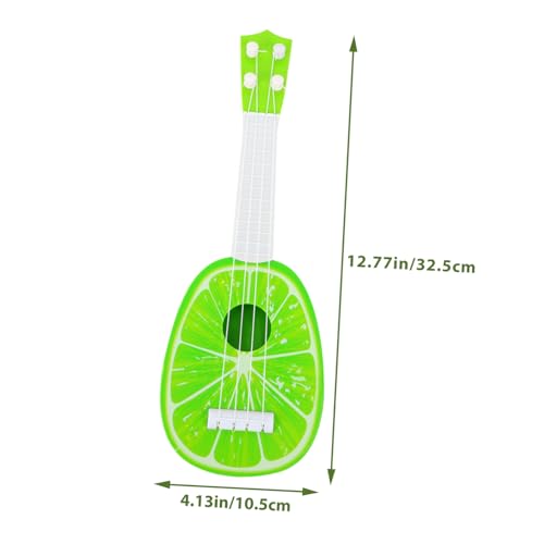 TOBBOMEY Ukulele Gitarre Imitation Musikinstrument für Anfänger Jungen Mädchen Lernspielzeug mit Realistischem Design und Buntem Cartoon Stil Zufällige Farbe Zufällige Farbe von TOBBOMEY