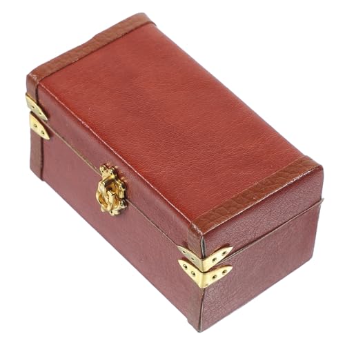 TOBBOMEY Vintage Lederkoffer, Mini Koffer, Mini Hauskoffer, Miniatur Koffer, Spielzeug Mini, Reisekoffer, Miniatur Tragekoffer, Koffer, Mini Spielzeug, Puppenzubehör TOBBOMEY Vintage Lederkoffer, Mini Koffer, Mini Hauskoffer, Miniatur Koffer, Spielzeug Mini, Reisekoffer, Miniatur Tragekoffer, Koffer, Mini Spielzeug, Puppenzubehör von TOBBOMEY