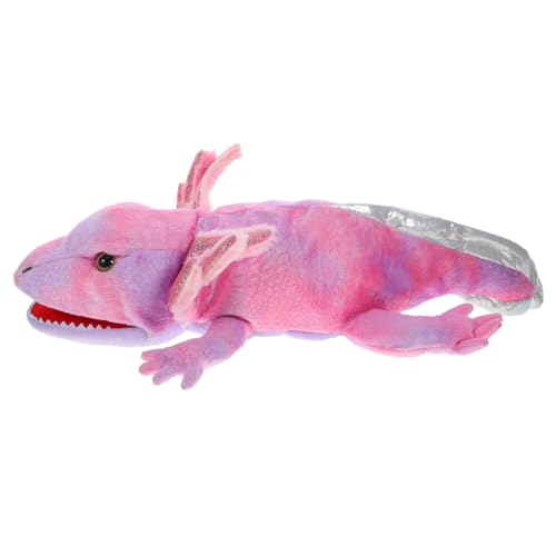 TOBBOMEY Weiche Salamander Handpuppe aus Interaktives Rollenspiel Fördert Fantasie und Hand Auge koordination für Geschichten Erzählen und Pädagogisches Puppentheater von TOBBOMEY