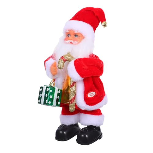 TOBBOMEY Weihnachtlicher Elektrischer Weihnachtsmann mit Musik und Beweglichen Gelenken Festliche Dekofigur für Geschenkidee für Weihnachtsfeiern und Heimdekoration TOBBOMEY Weihnachtlicher Elektrischer Weihnachtsmann mit Musik und Beweglichen Gelenken Festliche Dekofigur für Geschenkidee für Weihnachtsfeiern und Heimdekoration von TOBBOMEY