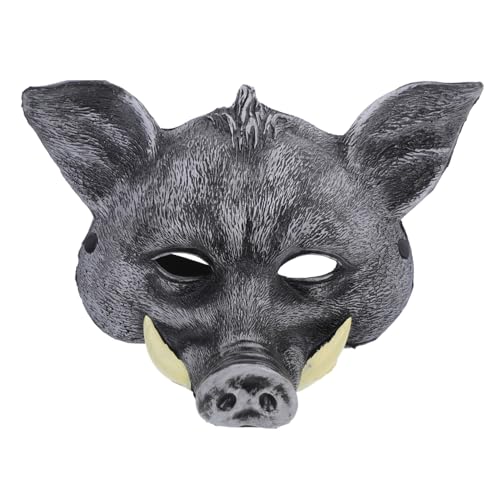 TOBBOMEY Wildschwein Cosplay Maske Halloween Gruselige Maske Party Kostümaccessoire Unisex für Karneval Maskerade Fasching von TOBBOMEY