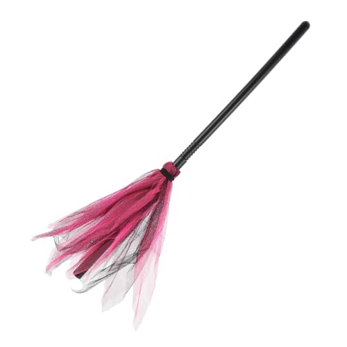 TOBBOMEY Witch Broom Halloween Dekoration Mesh Hexenbesen Cosplay Party Requisite Rotes Netz Hexenkostüm Zubehör TOBBOMEY Witch Broom Halloween Dekoration Mesh Hexenbesen Cosplay Party Requisite Rotes Netz Hexenkostüm Zubehör von TOBBOMEY