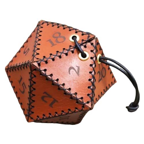 TOBBOMEY Würfel Aufbewahrungstasche, Würfeltasche Aus Leder, Schmuck Aufbewahrungstasche, Würfeltasche Mit Kordelzug, Tasche Mit Würfeln, Tragbarer Würfelbehälter, Tasche Für TOBBOMEY Würfel Aufbewahrungstasche, Würfeltasche Aus Leder, Schmuck Aufbewahrungstasche, Würfeltasche Mit Kordelzug, Tasche Mit Würfeln, Tragbarer Würfelbehälter, Tasche Für von TOBBOMEY