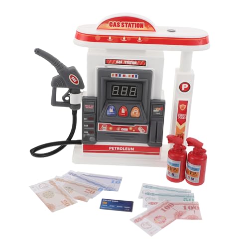 TOBBOMEY mit Licht und Stimme Interaktives Mini Gasstation Modell für Fantasievolles Rollenspiel Kindgerechtes Sicheres Design mit Abgerundeten Kanten Geeignet für Zuhause und Vorschule von TOBBOMEY