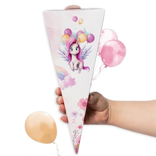 TOBJA Mini Schultüte für Geschwister Einhorn Design, Ideale Zuckertüte Mädchen, perfekt für Süßigkeiten | Kleine Schultüte für Schwester TOBJA Mini Schultüte für Geschwister Einhorn Design, Ideale Zuckertüte Mädchen, perfekt für Süßigkeiten | Kleine Schultüte für Schwester von TOBJA