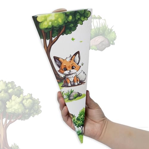 TOBJA Mini Schultüte für Geschwister Waldtiere Design, Ideale Zuckertüte Jungen oder Mädchen, perfekt für Süßigkeiten | Kleine Schultüte für Schwester oder Bruder TOBJA Mini Schultüte für Geschwister Waldtiere Design, Ideale Zuckertüte Jungen oder Mädchen, perfekt für Süßigkeiten | Kleine Schultüte für Schwester oder Bruder von TOBJA