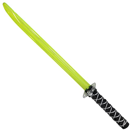 Ninja Lichtschwert Sound und Licht - Laserschwert Kampfgeräuschen beim schwingen | LED Spielzeug Schwert für Kinder in Rot Blau oder Grün (Farbe zufällig!) | Ninjaschwert Karneval bzw. Fasching Kostüm von TOBJA