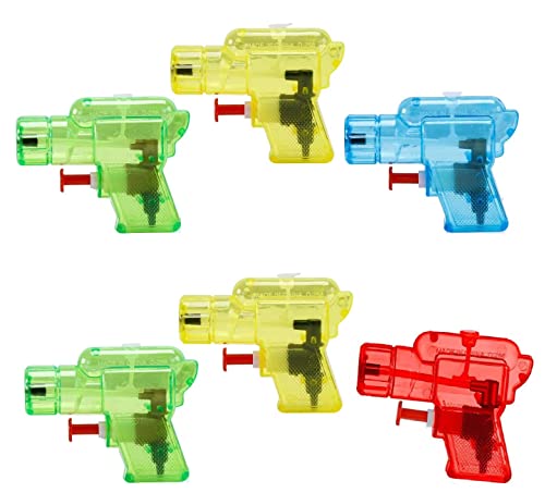 Wasserpistolen Set, Mini Wasserpistolen für Kinder, Wasserpistole Spielzeug für Kinder, Mini Wasserpistolen Großer Reichweite, Transparente Wasserpistolen für Sommerspielzeug (4 Farben) von TOCAVE