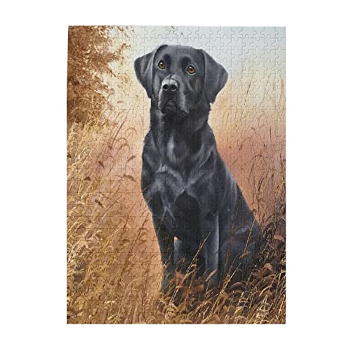 Niedliches Welpen-Hunde-Puzzle 500 Teile Erwachsene Holzpuzzle Schwarzer Labrador Retriever Puzzle DIY Moderne Wandkunst Bild Moderne Kunst Heimdekoration Kreative Geschenke 15 x 20 Zoll Niedliches Welpen-Hunde-Puzzle 500 Teile Erwachsene Holzpuzzle Schwarzer Labrador Retriever Puzzle DIY Moderne Wandkunst Bild Moderne Kunst Heimdekoration Kreative Geschenke 15 x 20 Zoll von TOCCH