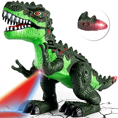 TOEY PLAY Dinosaurier Spielzeug T-Rex mit Licht und Sound, Gehen Tyrannosaurus Dinosaurier Figuren, Beweglicher Dino Spielzeug Lernspielzeug Geschenk für Kinder Jungen Mädchen 3 4 5 Jahre von TOEY PLAY
