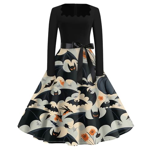 Halloween Kostüm Horror Braut Gothikkleider Damen Kostüm Y2k Pirat Teufel Blutig Oberteil Grusel Prinzessin Braut Coole Geisterkostüm Verkleidung Medieval Dress Schwarz XXL von TOFOTL