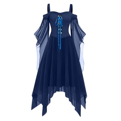 Kostüm Hexe Damen Tag Der Toten Teufelkostüm Warm Vampirkostüm Hexen Halloween Brautkleid Vampir Lustiges Langarm Kostüm Hexe Y2k Medieval Kostüm Damen Gruselig Marine XXL Kostüm Hexe Damen Tag Der Toten Teufelkostüm Warm Vampirkostüm Hexen Halloween Brautkleid Vampir Lustiges Langarm Kostüm Hexe Y2k Medieval Kostüm Damen Gruselig Marine XXL von TOFOTL