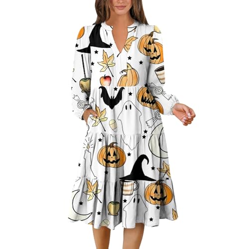 Mittelalter Kleidung Damen Leinen Vampirkostüm Geisterkostüm Hexe Gespenst Kostüm Erwachsene Gothic Damen Teufel Geist Langes Kurz Kleidung Vampir Kostüm Weiß M von TOFOTL