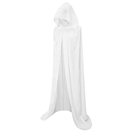 Paarkostüm Erwachsene Halloween Paar Todesser Vampirumhang Geister Gruselig Sensenmann Halloween Hallowen Partnerlook Paare Hallowen Klassisches Wizard Sensenmann Kostüm Herren Weiß XL von TOFOTL