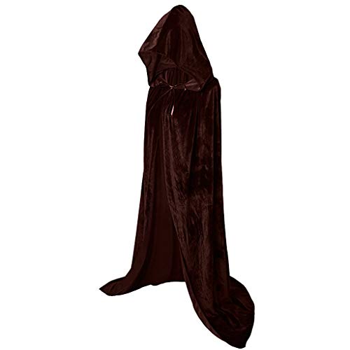 Schwarzer Umhang Todesser Partnerkostüme Partner Partnerkostüm Halloween Pärchen Sensenmann Dementor Erwachsene Gruselig Gruppen Paar Kostüme Halloween Zauberer Halloweenkostüm Kaffee L von TOFOTL