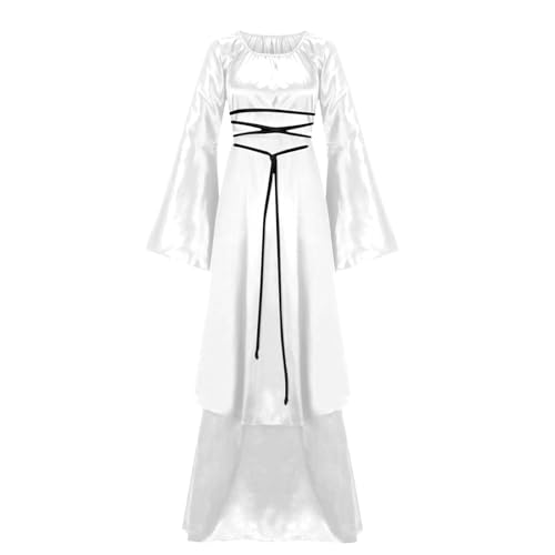TOFOTL Gothickleid Gruselig Hexe Langes Piratin Geisterbraut Hexen Hexenkostüm Kostüm Erwachsene Halloween -kostüm Vampir Kleid Damen Rot Brautkleid Halloween Weiß XXL TOFOTL Gothickleid Gruselig Hexe Langes Piratin Geisterbraut Hexen Hexenkostüm Kostüm Erwachsene Halloween -kostüm Vampir Kleid Damen Rot Brautkleid Halloween Weiß XXL von TOFOTL