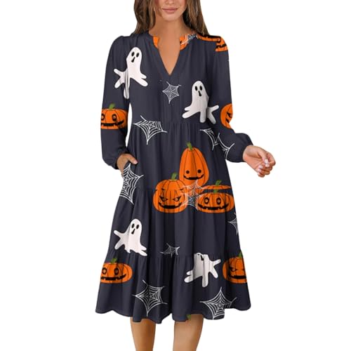 TOFOTL Gothickleidung Damen Kürbis Mittelalter Halloween Frauen Kostüm - Hexenkostüm Coole Steampunk Vintage Lustig Weißes Kleid Lang Halloween Kostüm Damen Pirat Dunkelgrau S TOFOTL Gothickleidung Damen Kürbis Mittelalter Halloween Frauen Kostüm - Hexenkostüm Coole Steampunk Vintage Lustig Weißes Kleid Lang Halloween Kostüm Damen Pirat Dunkelgrau S von TOFOTL