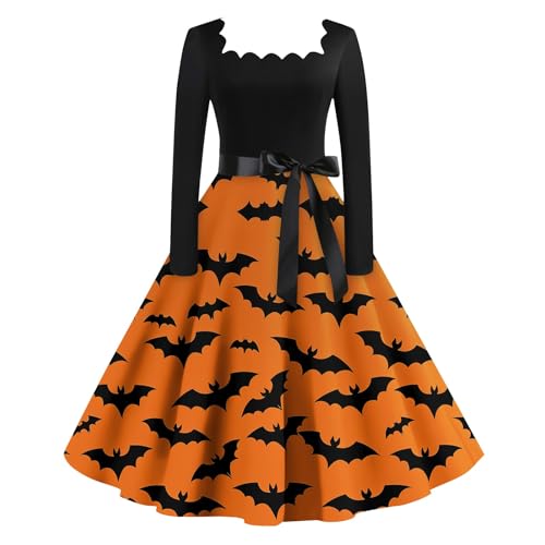 TOFOTL Helloween Kostüm Braut Horrorbraut Horror Gruselige Kostüme Outfits Halloween Kleidung Damen Scary Warm Halloweenkostüm Kostüm Mittelalter Victorian Vampire Costume Women Ingwer 3XL von TOFOTL