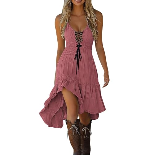 TOFOTL Steampunk Kleid Vampier Clown Coole Renaissance Damen Rot Blutig Wizard Funny Viktorianisches Kleid Rot Geisterkostüm Kostüm Clown Kostüm Damen Halloween Rosa M von TOFOTL