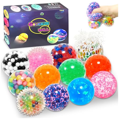 12 Stück Mini Stressbälle, Antistressbälle Stressball für Erwachsene Hand Übungsbälle Sensorik Spielzeug Antistress Spielzeug Quetschball für Kinder Erwachsene ADHS Angst Abbauen Zappelspielzeug 12 Stück Mini Stressbälle, Antistressbälle Stressball für Erwachsene Hand Übungsbälle Sensorik Spielzeug Antistress Spielzeug Quetschball für Kinder Erwachsene ADHS Angst Abbauen Zappelspielzeug von TOGETDREAM