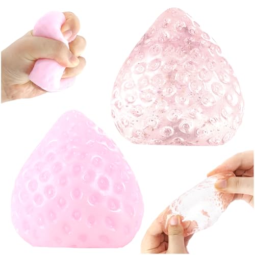 Squishy Anti-Stress-Spielzeug Squeeze Spielzeug Erdbeer Stressabbauspielzeug Süße Erdbeer Squishy Stressbälle Weiche Erdbeer Quetschspielzeuge Stressabbau Fidget Toys für Kinder und Erwachsene (rosa) Squishy Anti-Stress-Spielzeug Squeeze Spielzeug Erdbeer Stressabbauspielzeug Süße Erdbeer Squishy Stressbälle Weiche Erdbeer Quetschspielzeuge Stressabbau Fidget Toys für Kinder und Erwachsene (rosa) von TOGETDREAM