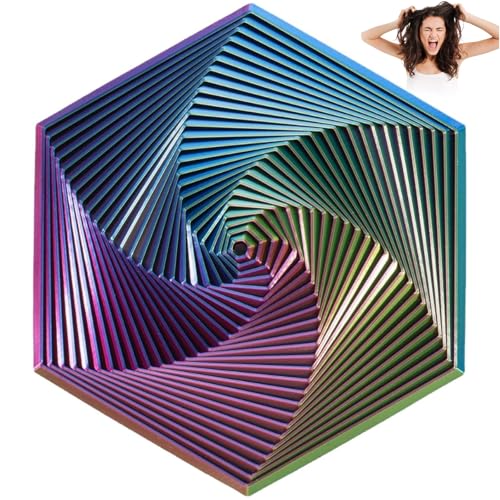 Fractal Fidget Hexagon, 3D-Druck Hexagon Spiral Spielzeug Spirale Kegel Zappelspielzeug Sensorisches Spielzeug Stressabbau Spielzeug Fidget Spielzeug für Linderung von Angstzuständen/Kinder/Erwachsene Fractal Fidget Hexagon, 3D-Druck Hexagon Spiral Spielzeug Spirale Kegel Zappelspielzeug Sensorisches Spielzeug Stressabbau Spielzeug Fidget Spielzeug für Linderung von Angstzuständen/Kinder/Erwachsene von TOGETDREAM