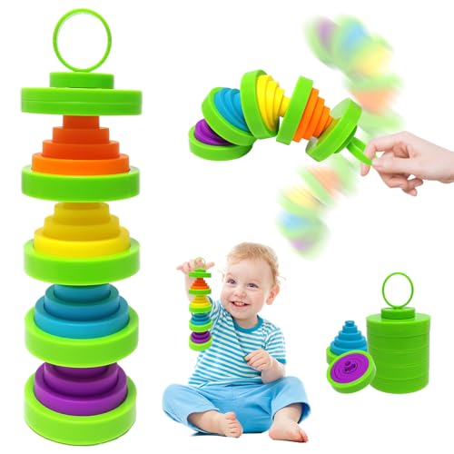 Kind Montessori Spielzeug Dehnbares Stapelspielzeug Lindert Stress und Angst Zappelspielzeug Reisen Sensorisches Lernen Pädagogisches Geburtstagsfeier Kindertagsgeschenk für Kinder Erwachsene von TOGETDREAM