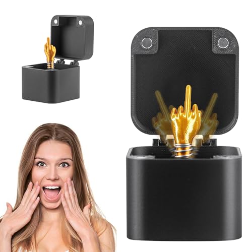 Mittelfinger in Einer Box,Mittelfinger Box Prank-Geschenk für Erwachsene Lustige Schreibtischdekoration Christmas Novelty Prank Gift für Büroschreibtisch-Deko oder zur Heimdekoration Mehreren Mittelfinger in Einer Box,Mittelfinger Box Prank-Geschenk für Erwachsene Lustige Schreibtischdekoration Christmas Novelty Prank Gift für Büroschreibtisch-Deko oder zur Heimdekoration Mehreren von TOGETDREAM