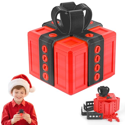 Nervige Geschenkbox, 8CM 3D-Druck Geschenkbox mit Twist Speicher Streichbox, Rätsel Für Kreative Geschenke, Speicher Streichbox für Valentinstag, Kleiner Schmuck Valentinstag Geburtstagsgeschenk von TOGETDREAM